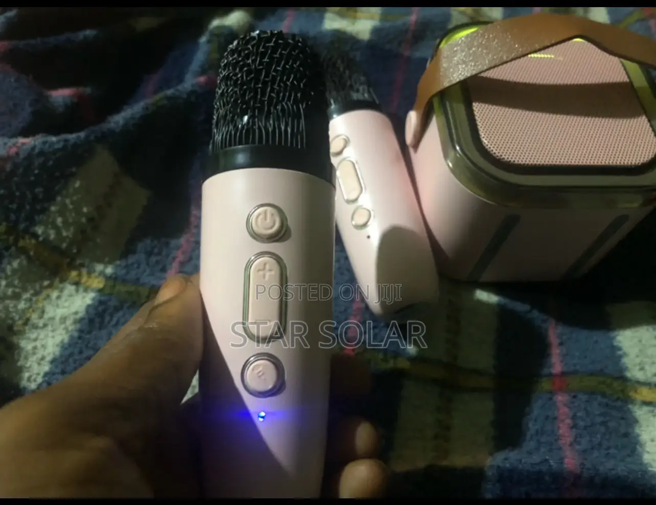 Karaoke Speaker With Two Wireless Microphones