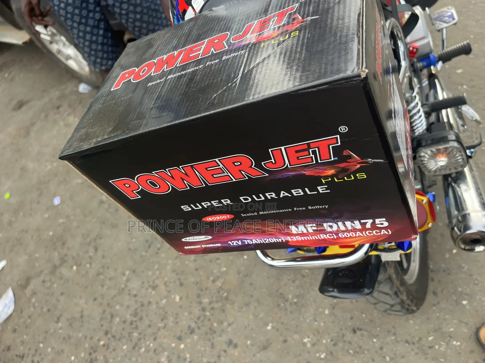 Power Jet Car Battery 15 Plate 12v 75 Ah