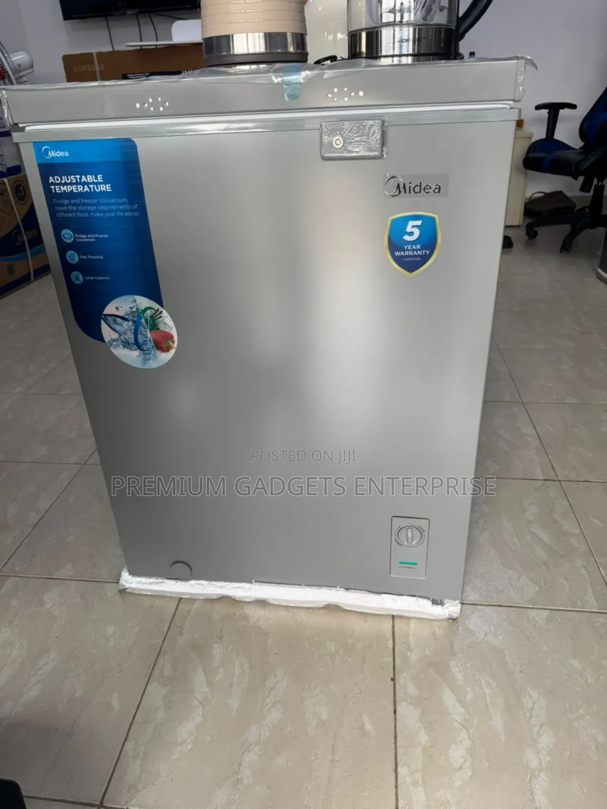 Midea 142ltr Chest Freezer, Energy Saving Mdrc207fzn43