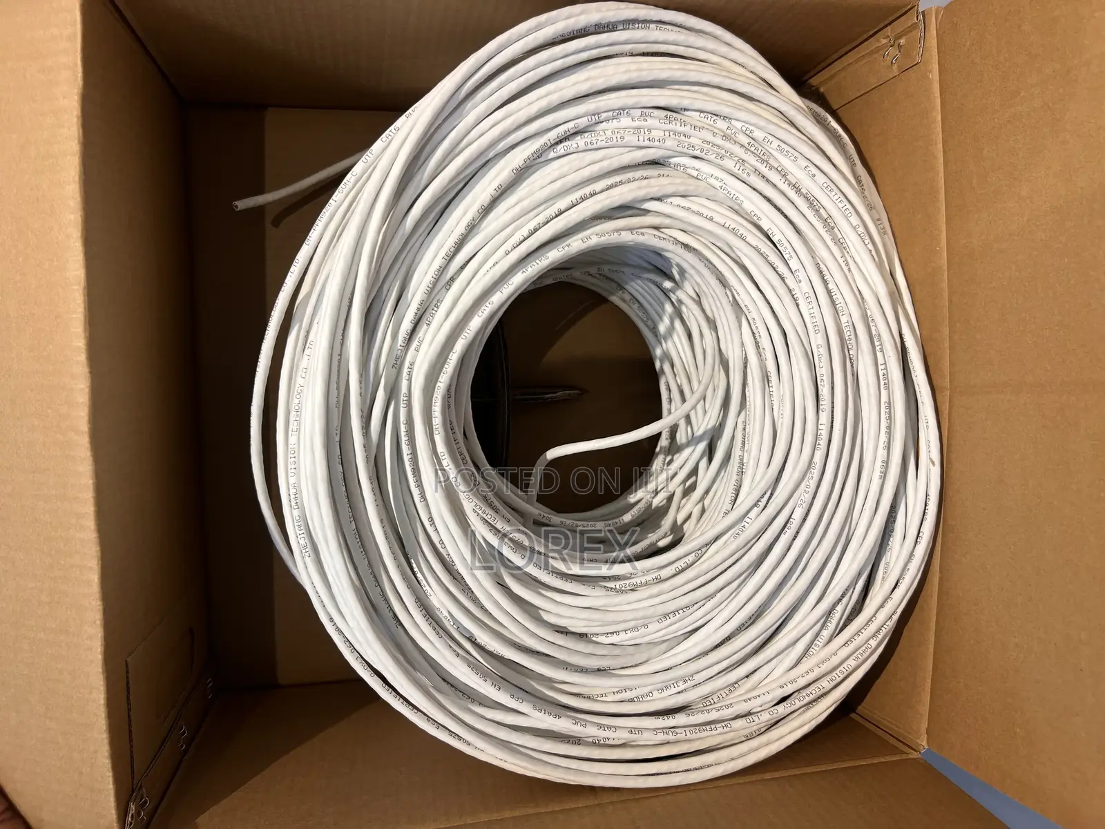 Dahua Cat6 Network Cable 305m Utp Pure Copper Pfm920i-6un-C