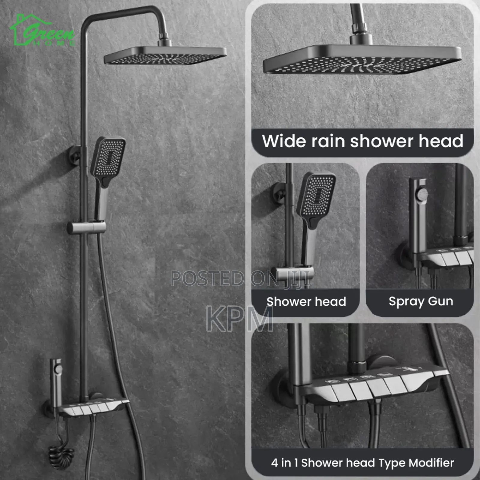 Pressure 4 in 1 Piano Shower Complete