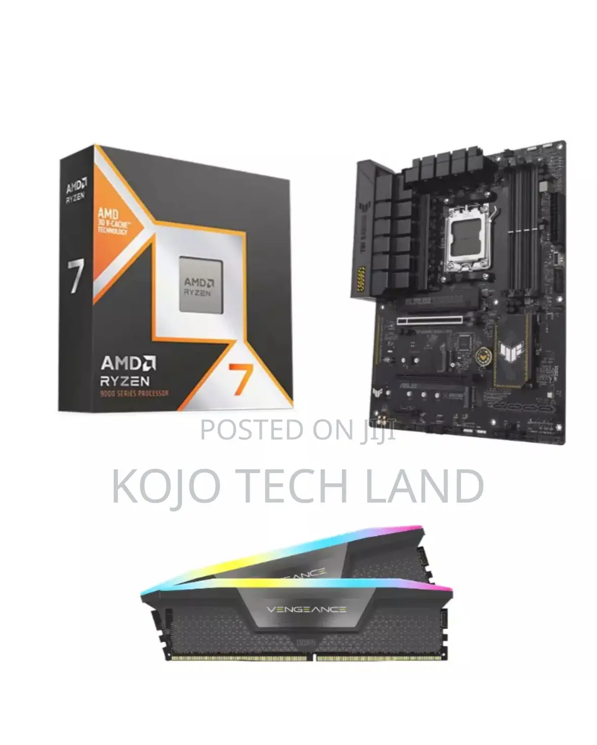 Amd Ryzen 7 9800x3d Asus B650-E Gaming Wifi Corsair RGB 32gb
