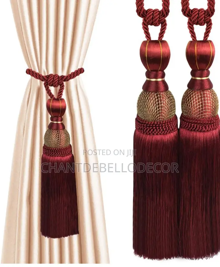 Luxury Tassel Rope Curtain Tieback 95ghc for 2pcs