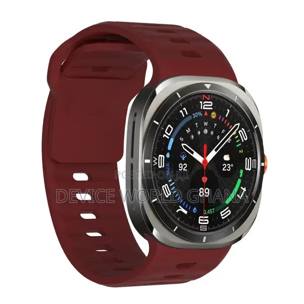 Diamond Silicone Strap for Samsung Watch 7 Ultra 47mm
