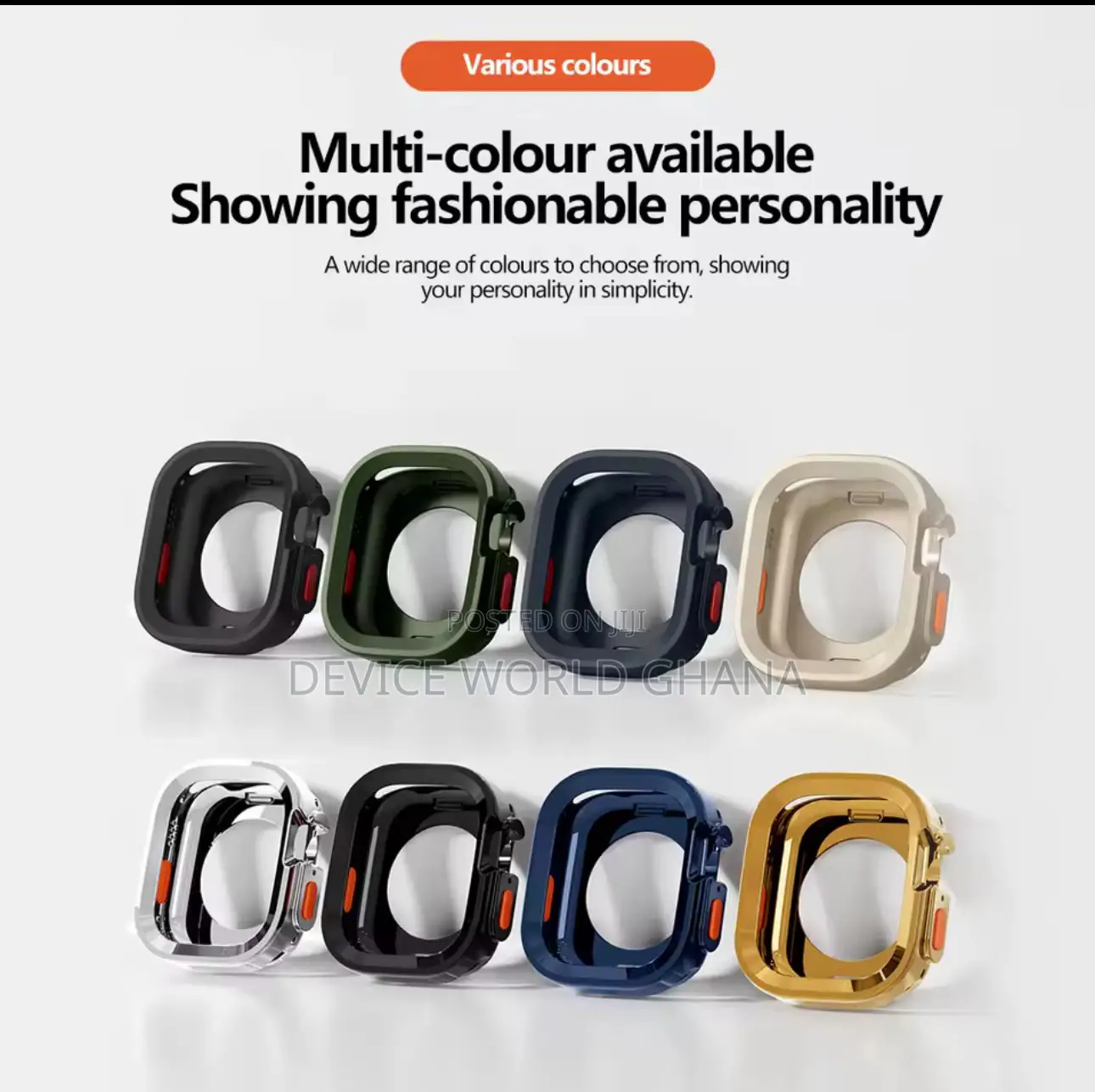 Silicone Bumper Case for Apple Watch Series 10 and 11(42m 46mm)