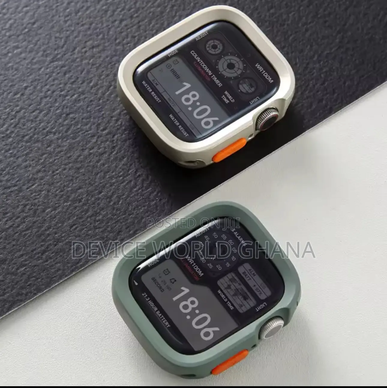 Silicone Bumper Case for Apple Watch Series 10 and 11(42m 46mm)