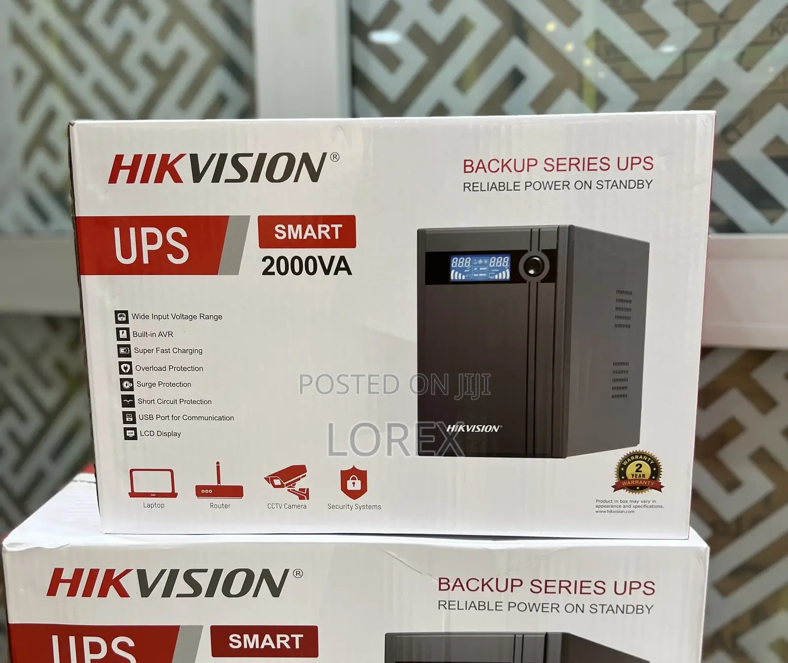 Hikvision 2000va Ups Built-in Avr