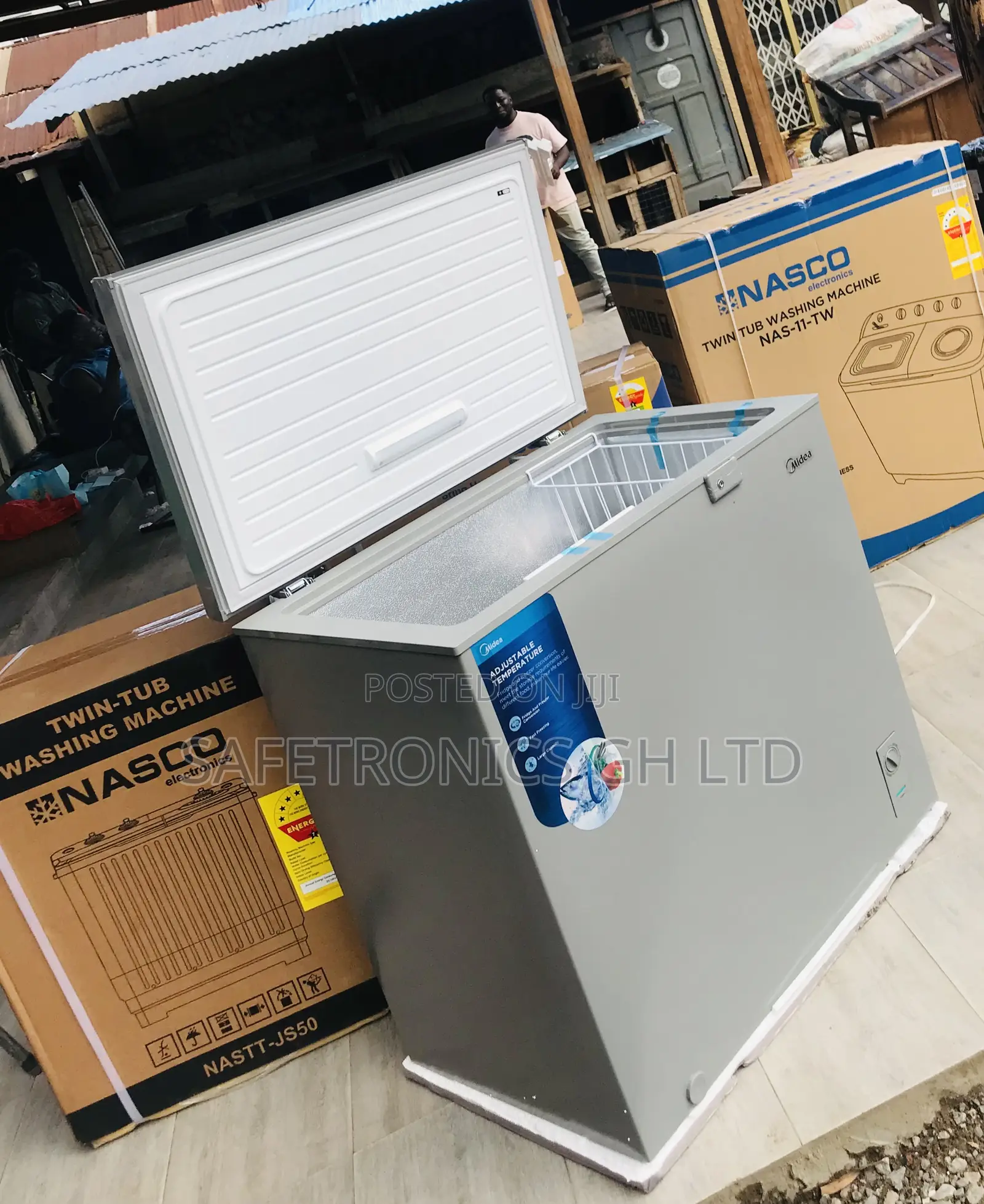 Midea Fast Freezing 200 Liters Grey Singledoor Freezer
