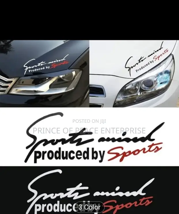 Hood or Bonet Sticker Pair
