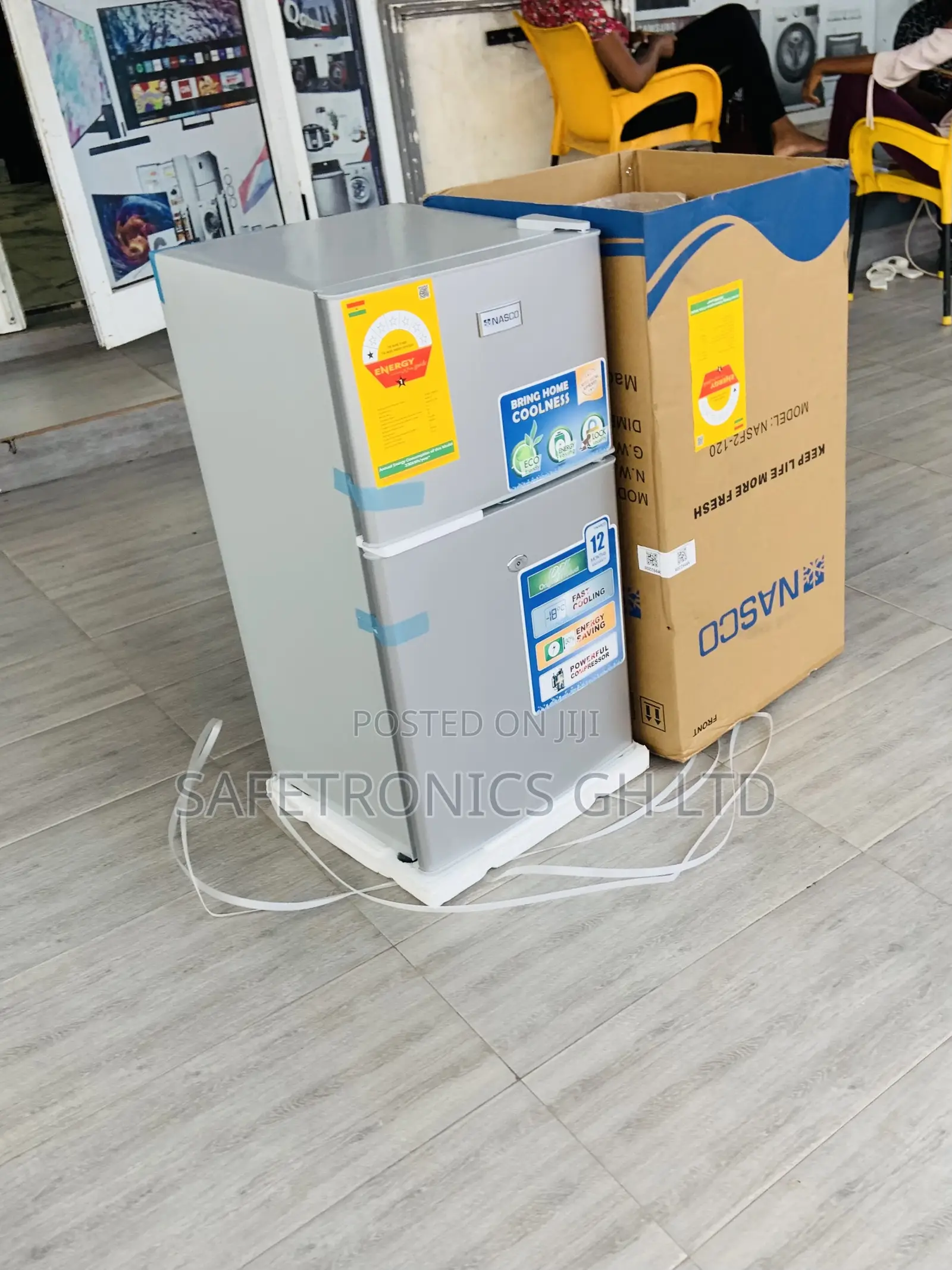 Excellent 2 Doors Topfreezer Nasco 90 Liters Fridge