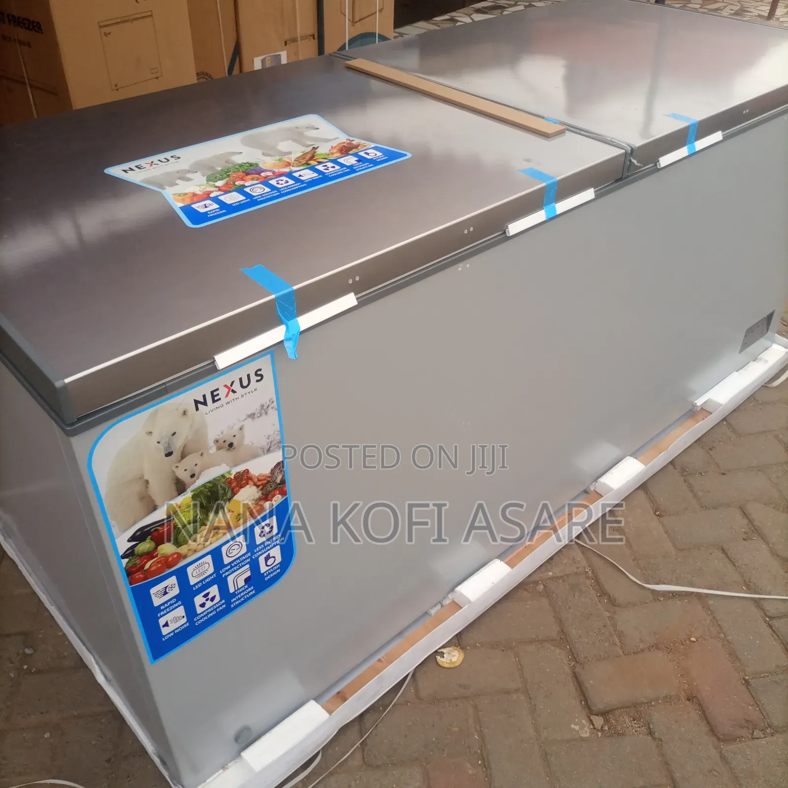 Nexus 710litres Chest Freezer Double Door