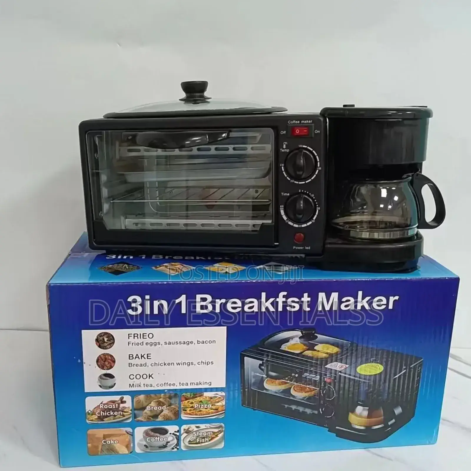 Fast Heating With 3 in 1 Breakfast Maker