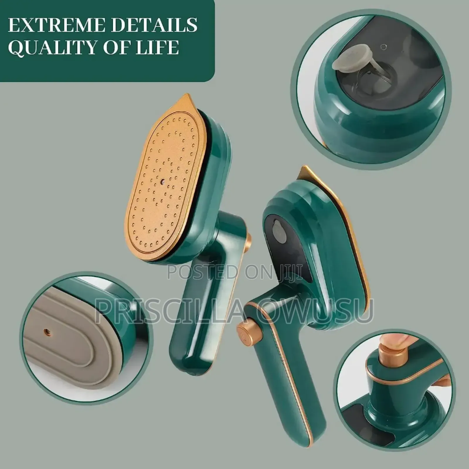 Foldable Travel Iron With Mini Steam