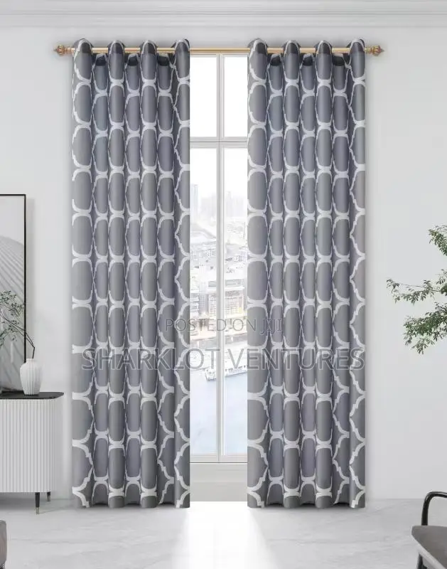 2 in 1 Pair High Quality Room Curtains