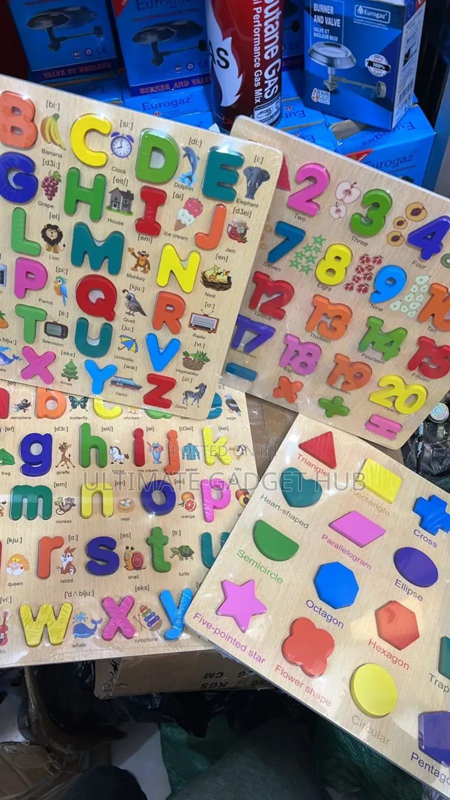 Wooden Alphabet Number Puzzle