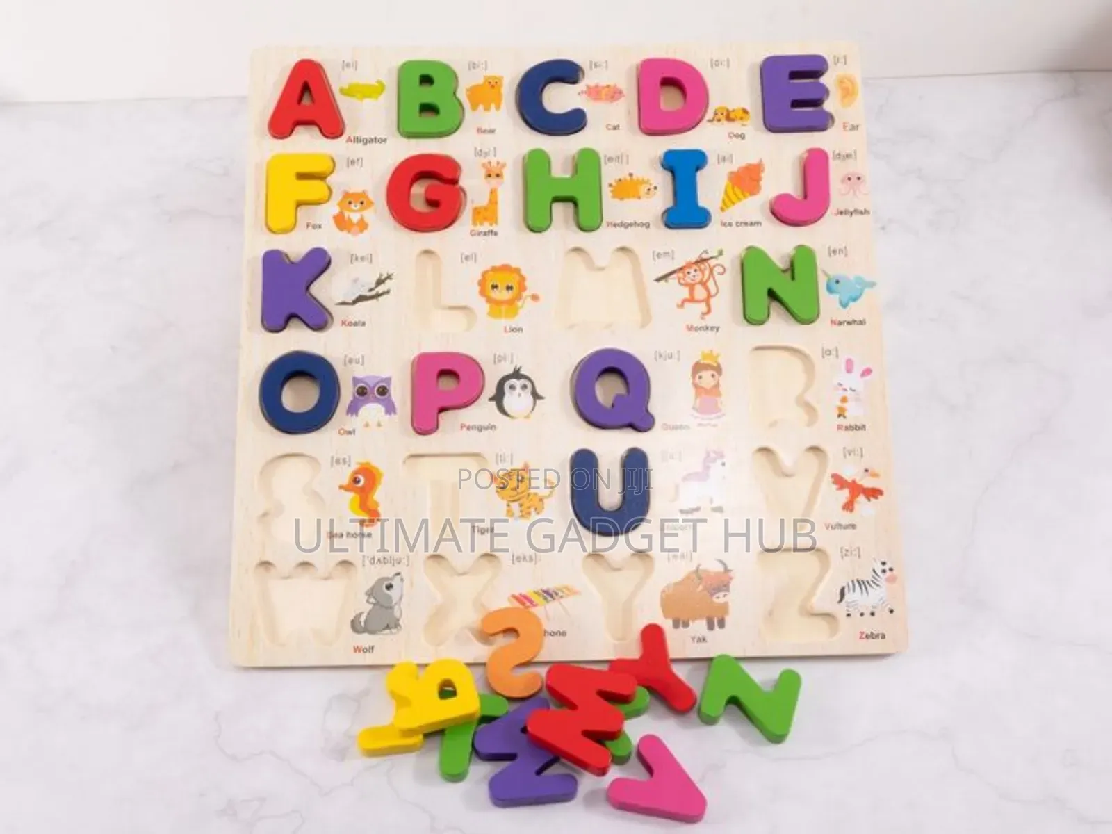 Wooden Alphabet Number Puzzle