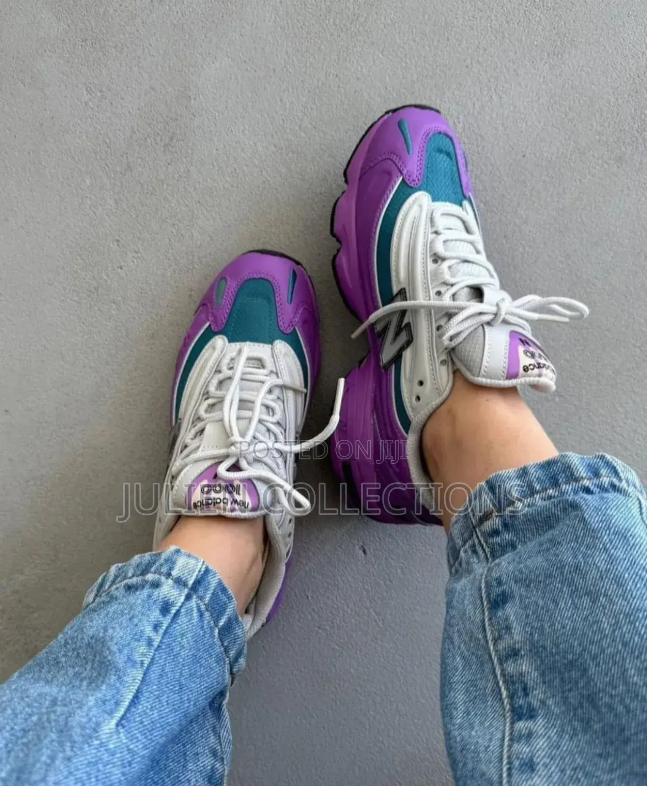 New Balance 1000 White and Violet
