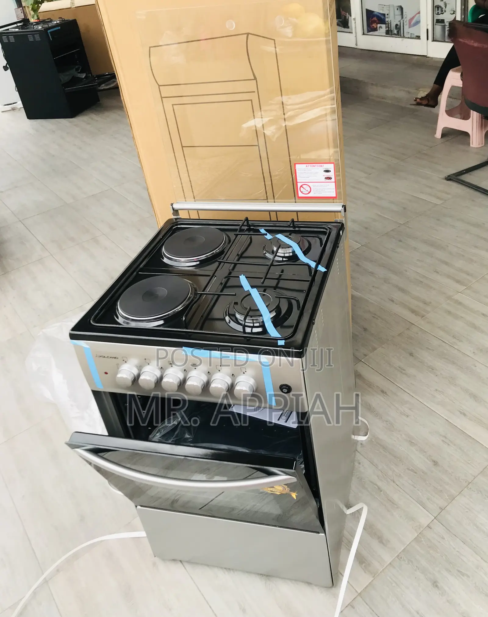 Convenient Volcano 50x50 2 + 2 Electric Burner With Grill