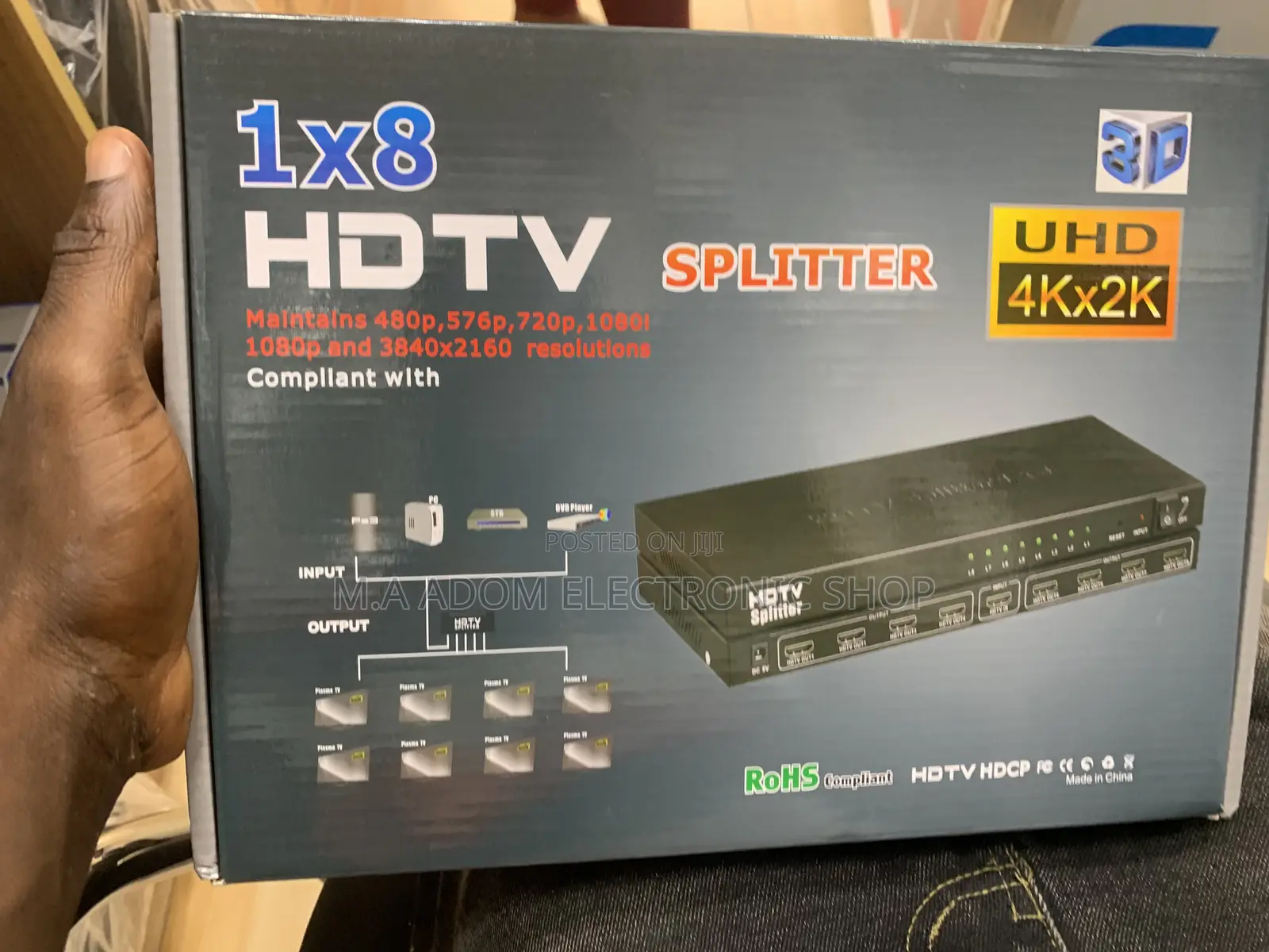 Hdmi Splitter 8 Ports With 3d Protection
