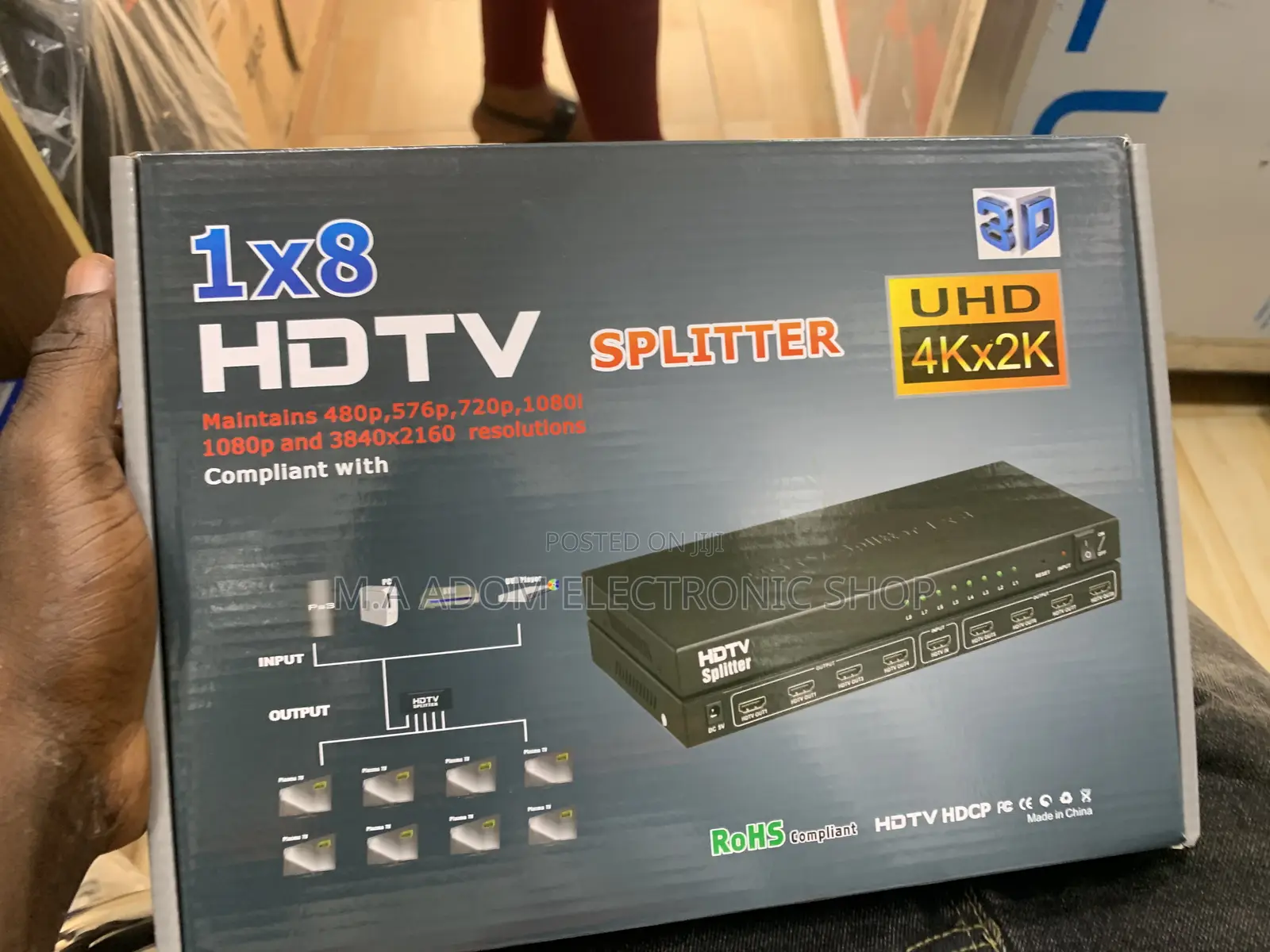 Hdmi Splitter 8 Ports With 3d Protection