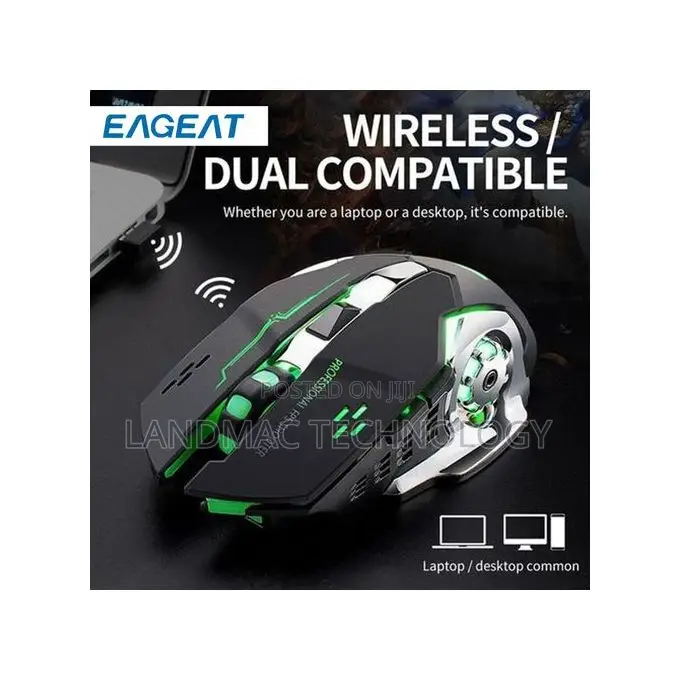 Bluetooth 2.4ghz -Speed Wireless Rechargeable Game Mouse