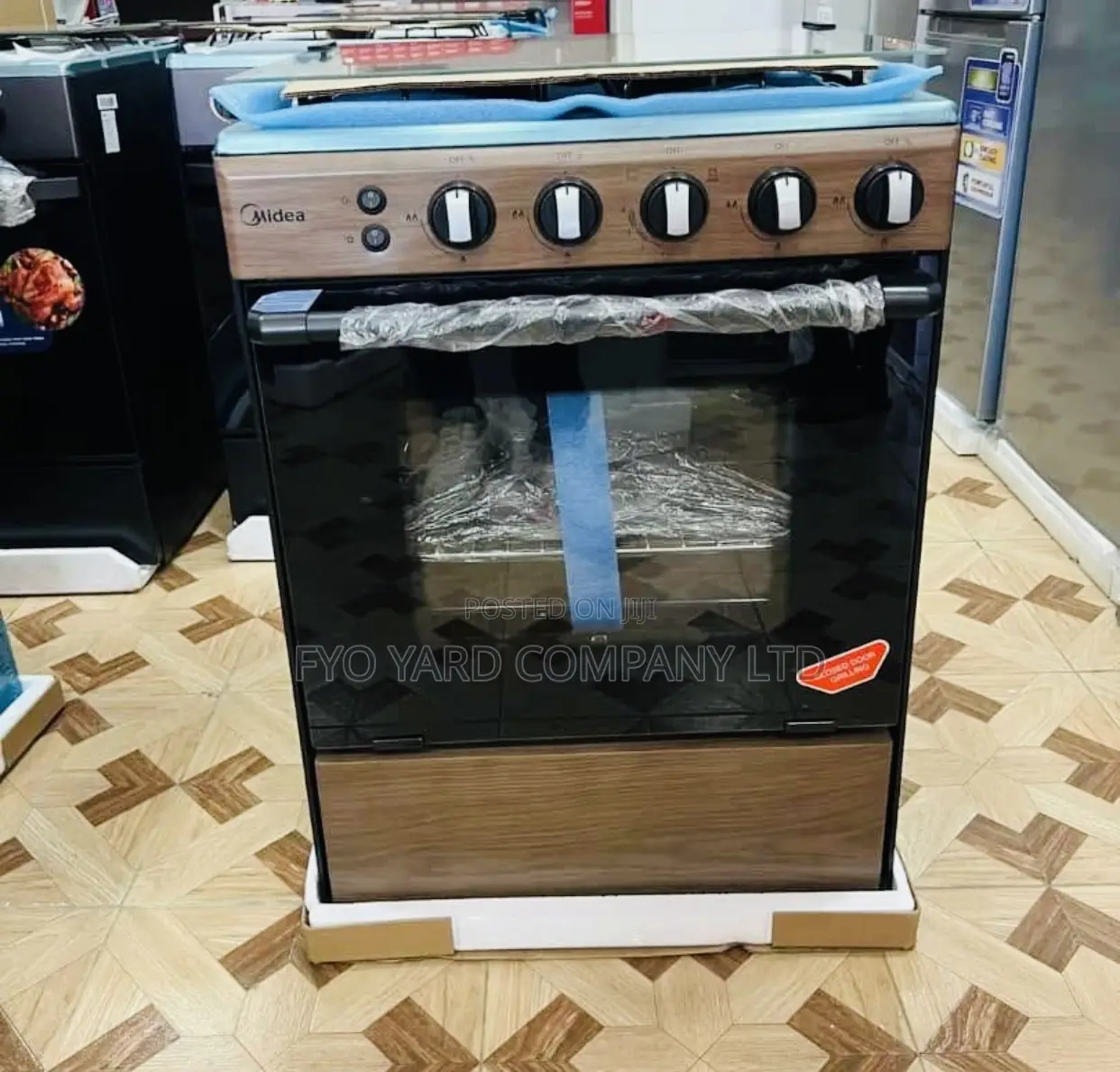 4 Burner Midea Gas Cooker With Grill 60x60cm