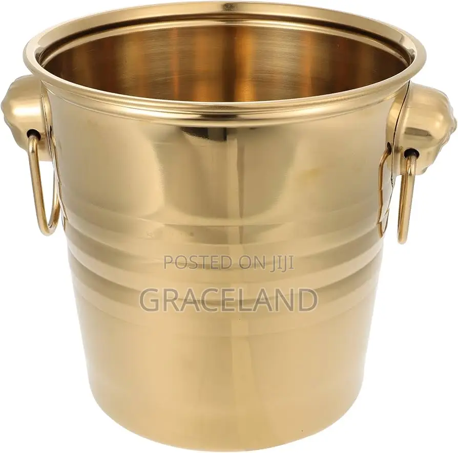 This Is Original 2in1 Golden Ice Buckets for Dinner-Party’S