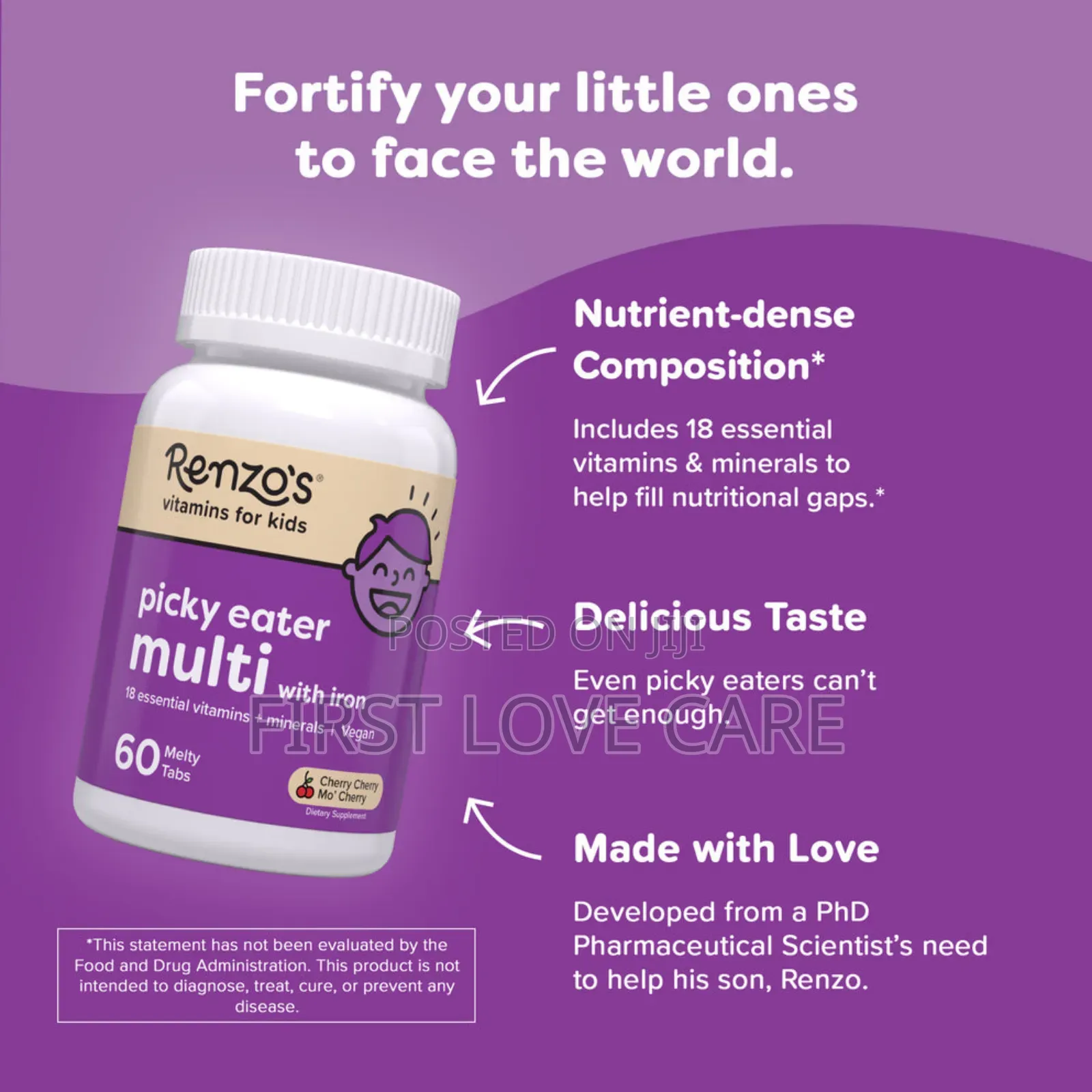 Renzo's Vitamins for Kids Picky Eater Multi With Iron