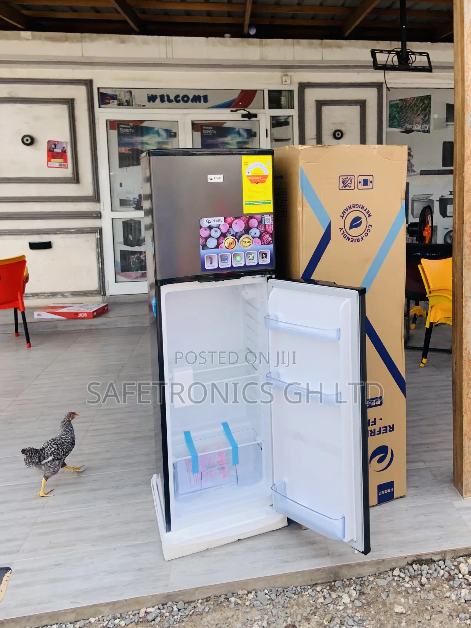 Buy Design 2 Doors Pearl Topfreezer 162l Grey Fridge