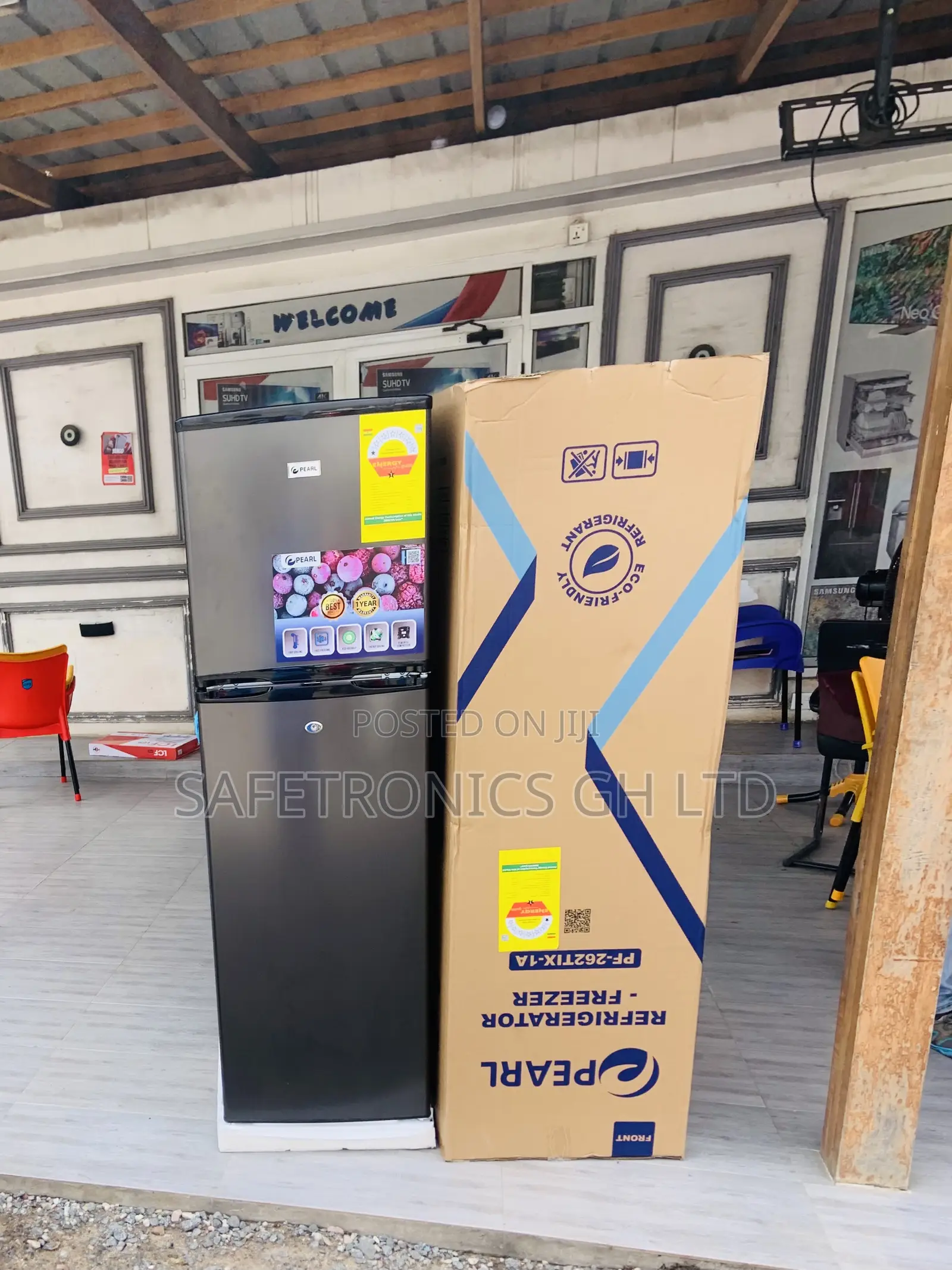 Premium Defrost Pearl Topfreezer 162l 2 Doors Fridge