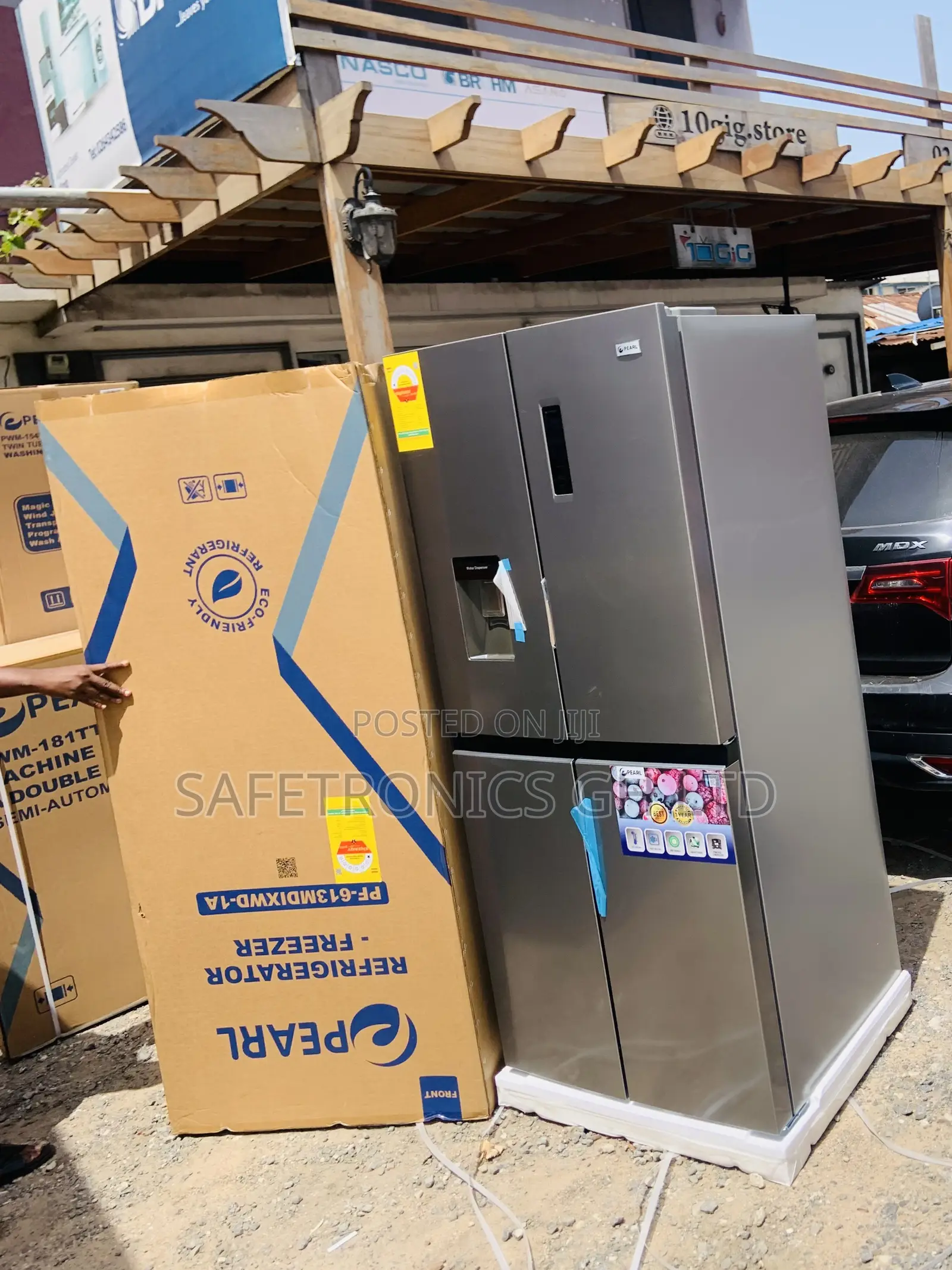 Genuine Smart Pearl Sidebyside 4 Doors Grey Fridge