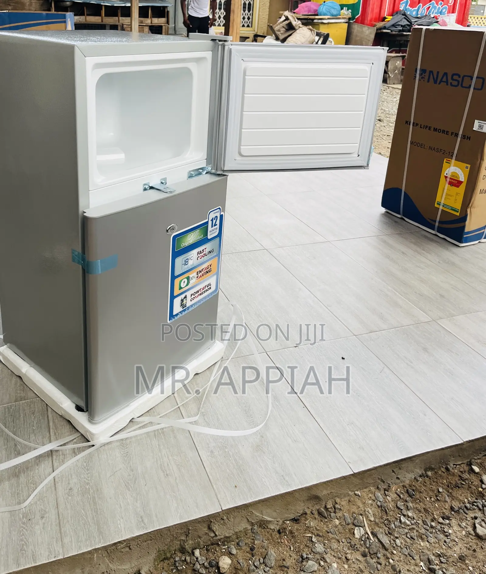 Check Out Affordable Nasco 2 Door Table Top Fridge(Silver)