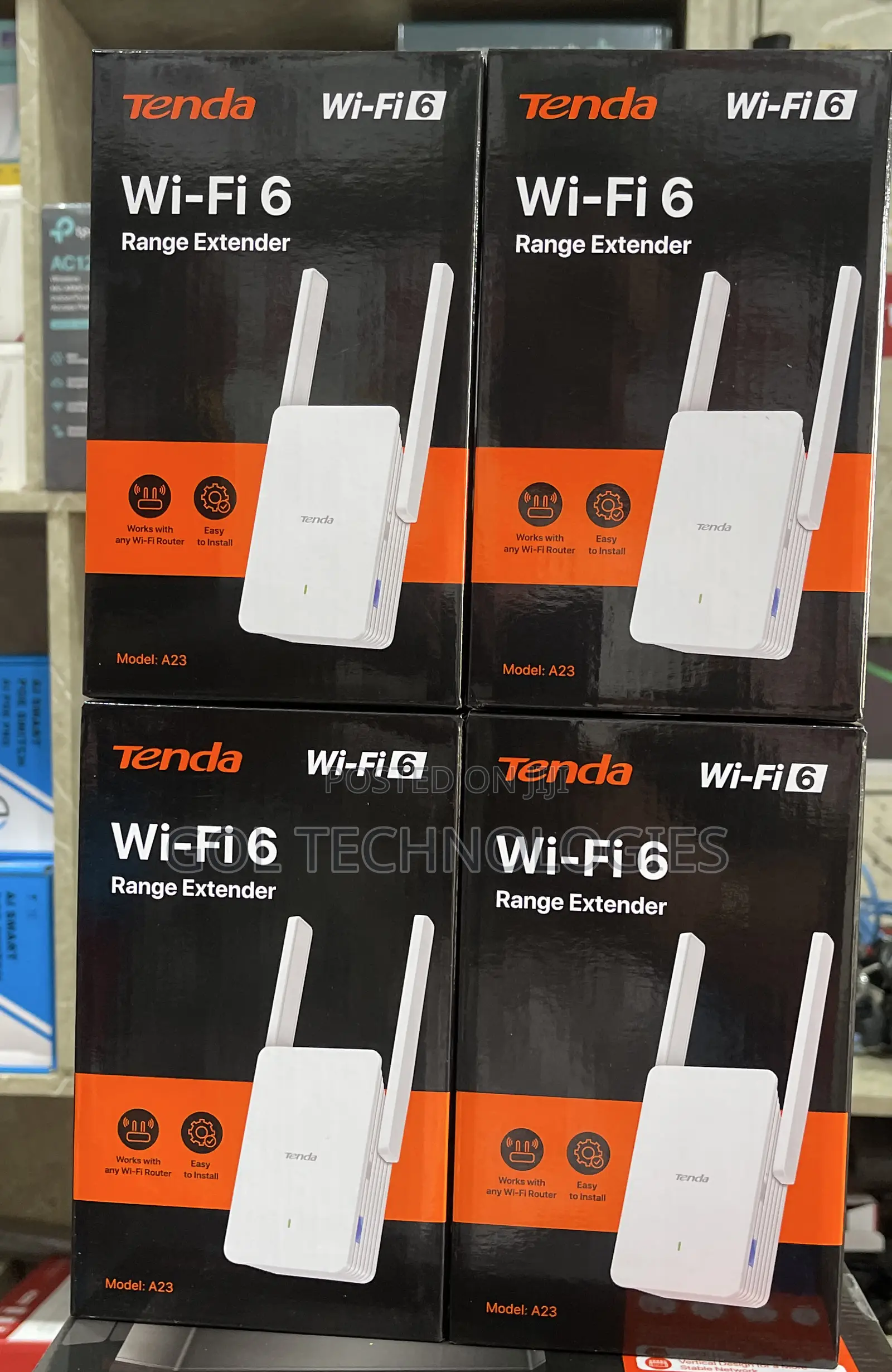 Tenda Wireless Range Extender Wi-Fi 6 Dual Band A23