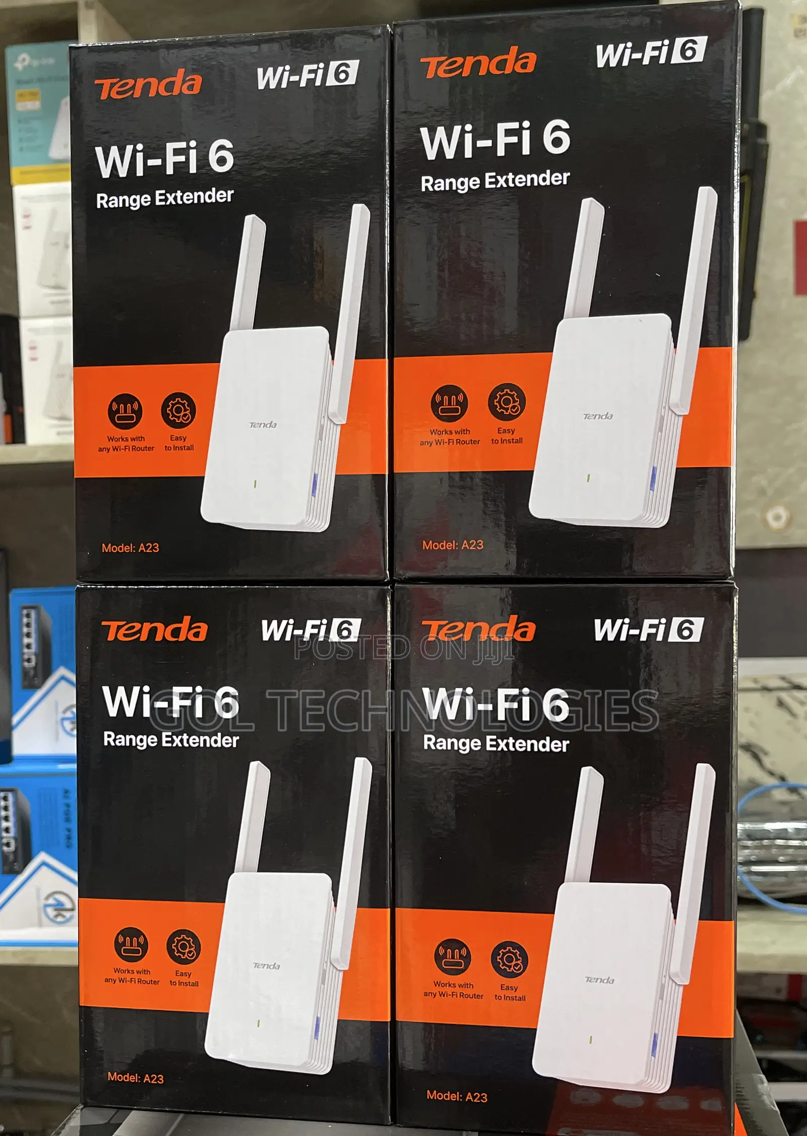 Tenda Wireless Range Extender Wi-Fi 6 Dual Band A23