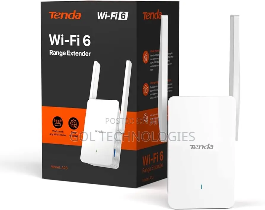 Tenda Wireless Range Extender Wi-Fi 6 Dual Band A23