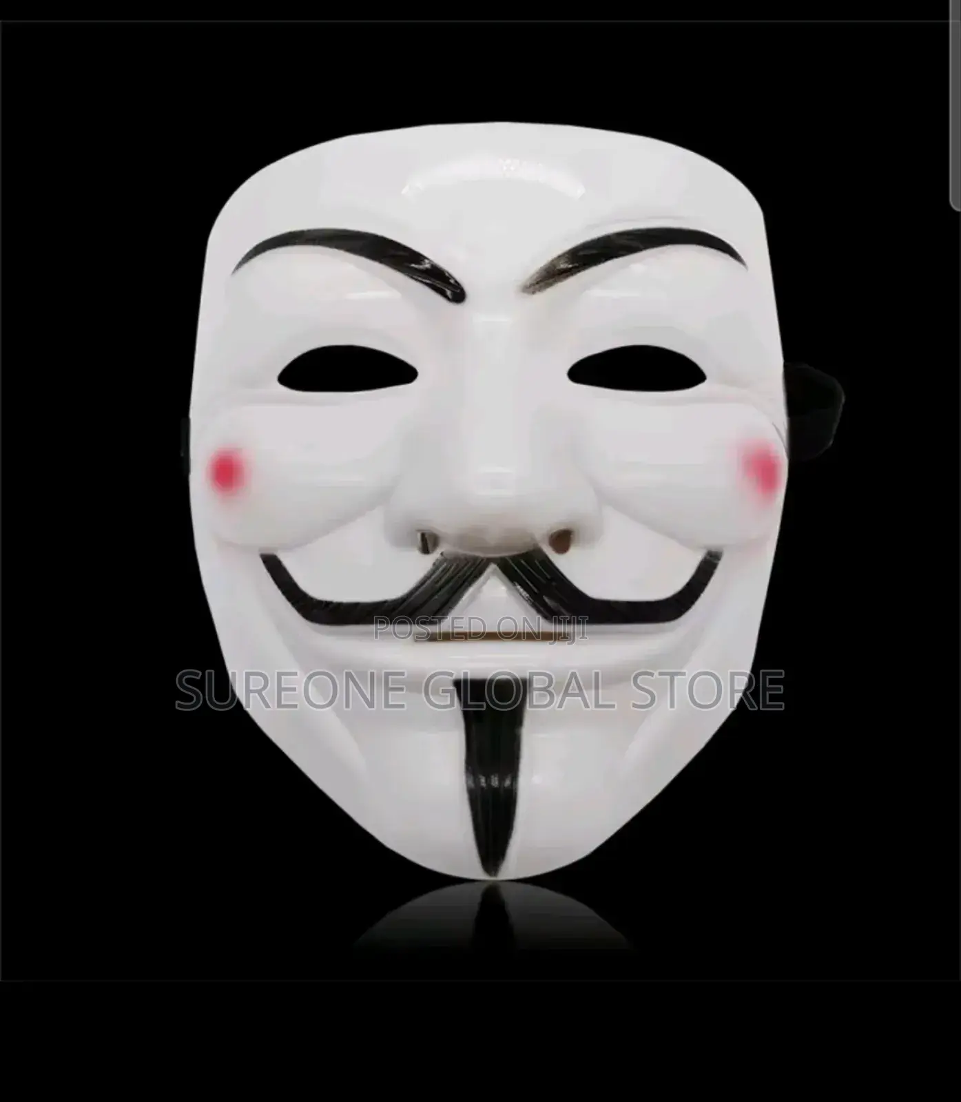 Face Mask Black White v for Vendetta Hackers Cos Mask