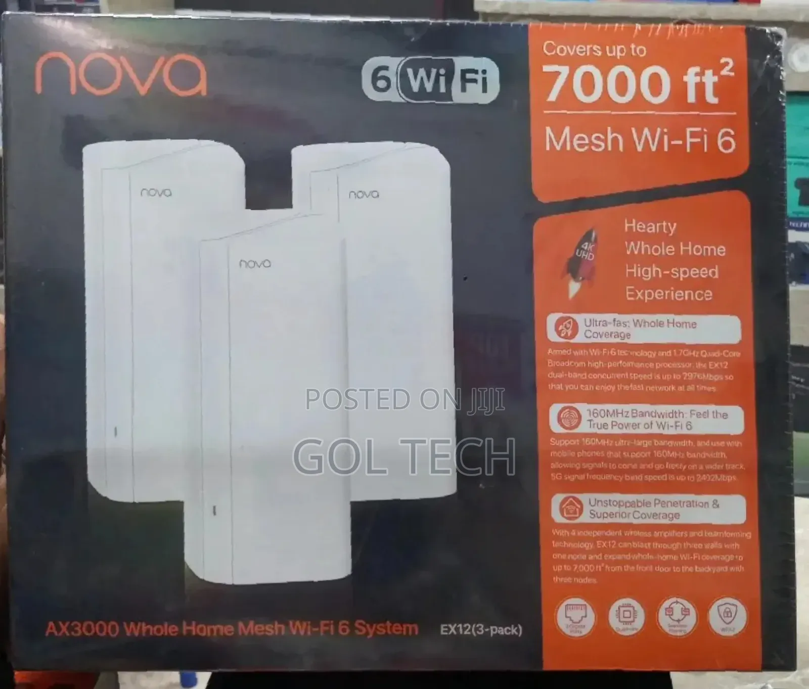 Tenda Nova Mx12 Ax3000 Whole Home Mesh Wi-Fi 6 System