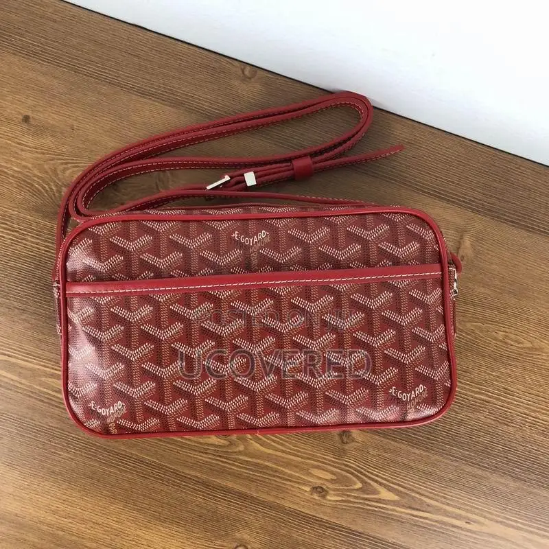 Goyard Crossbody Leather Shoulder Bag With Strap