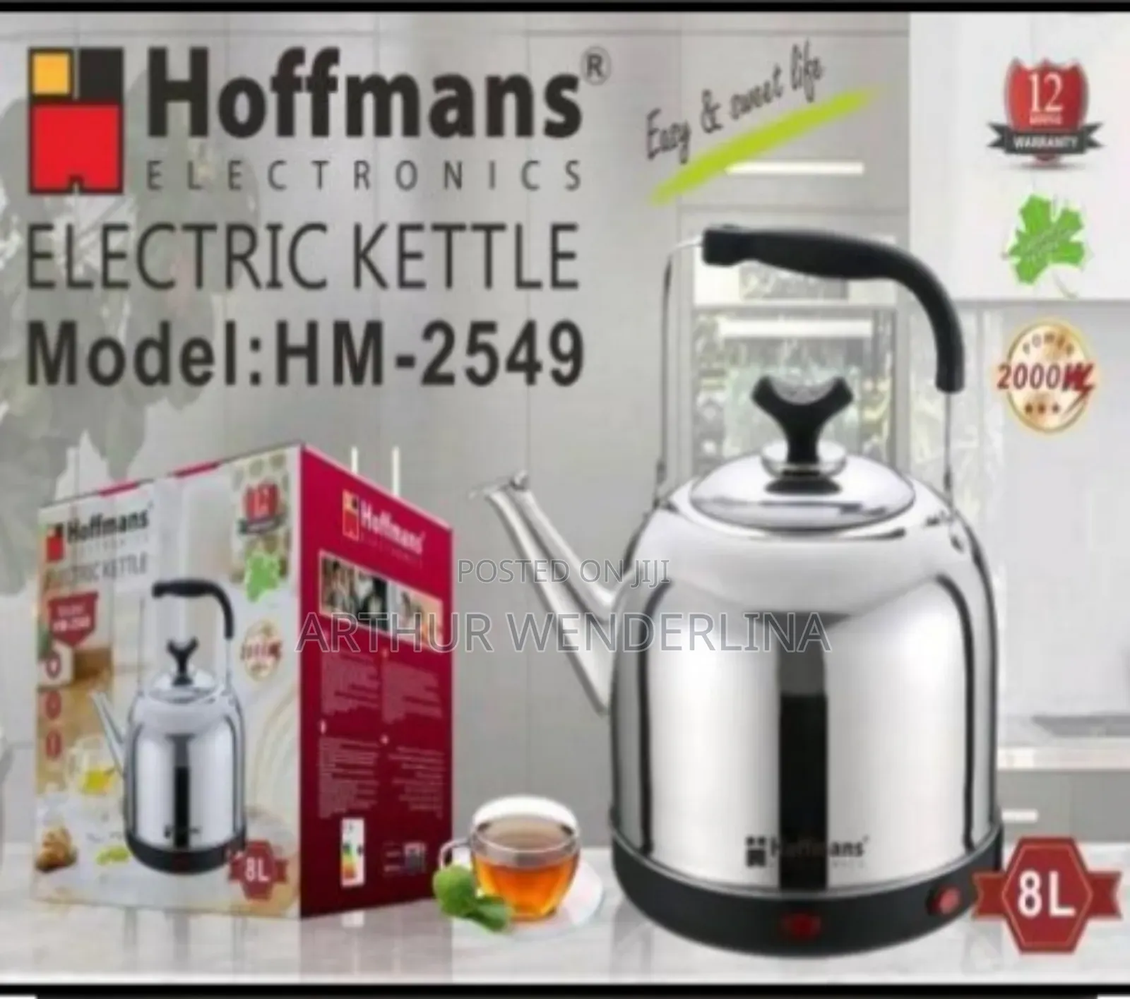 Hoffman Electric Kettle 8liters.