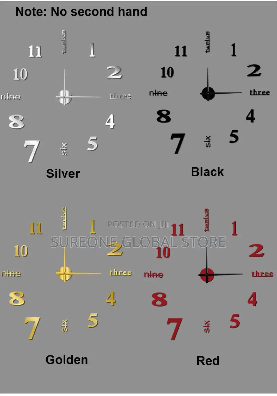 Modern Diy Wall Clock 3d Decorative