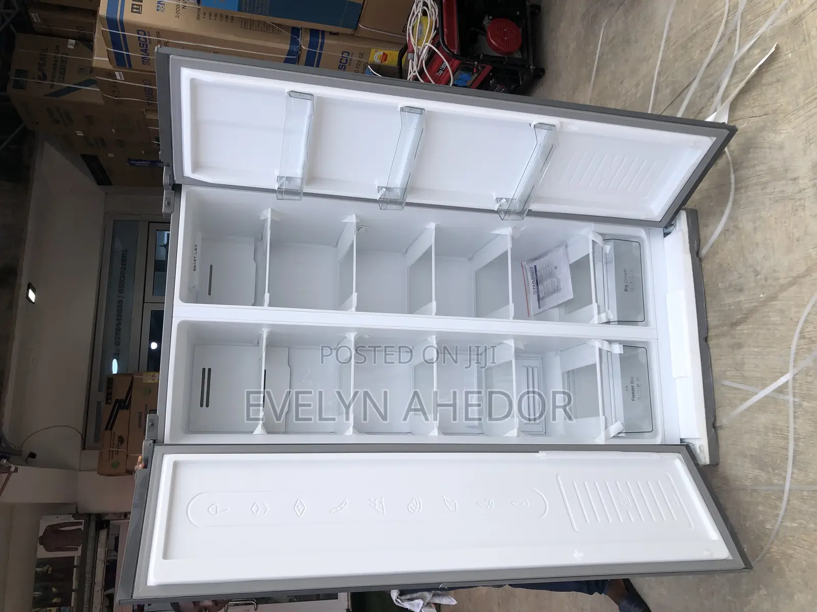 Smart Control Nasco Side by Side Fridge 400 Liters Available