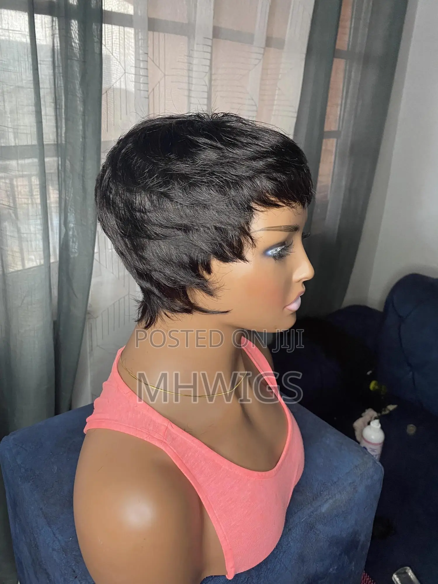 Human Hair Pixie Cut Wig