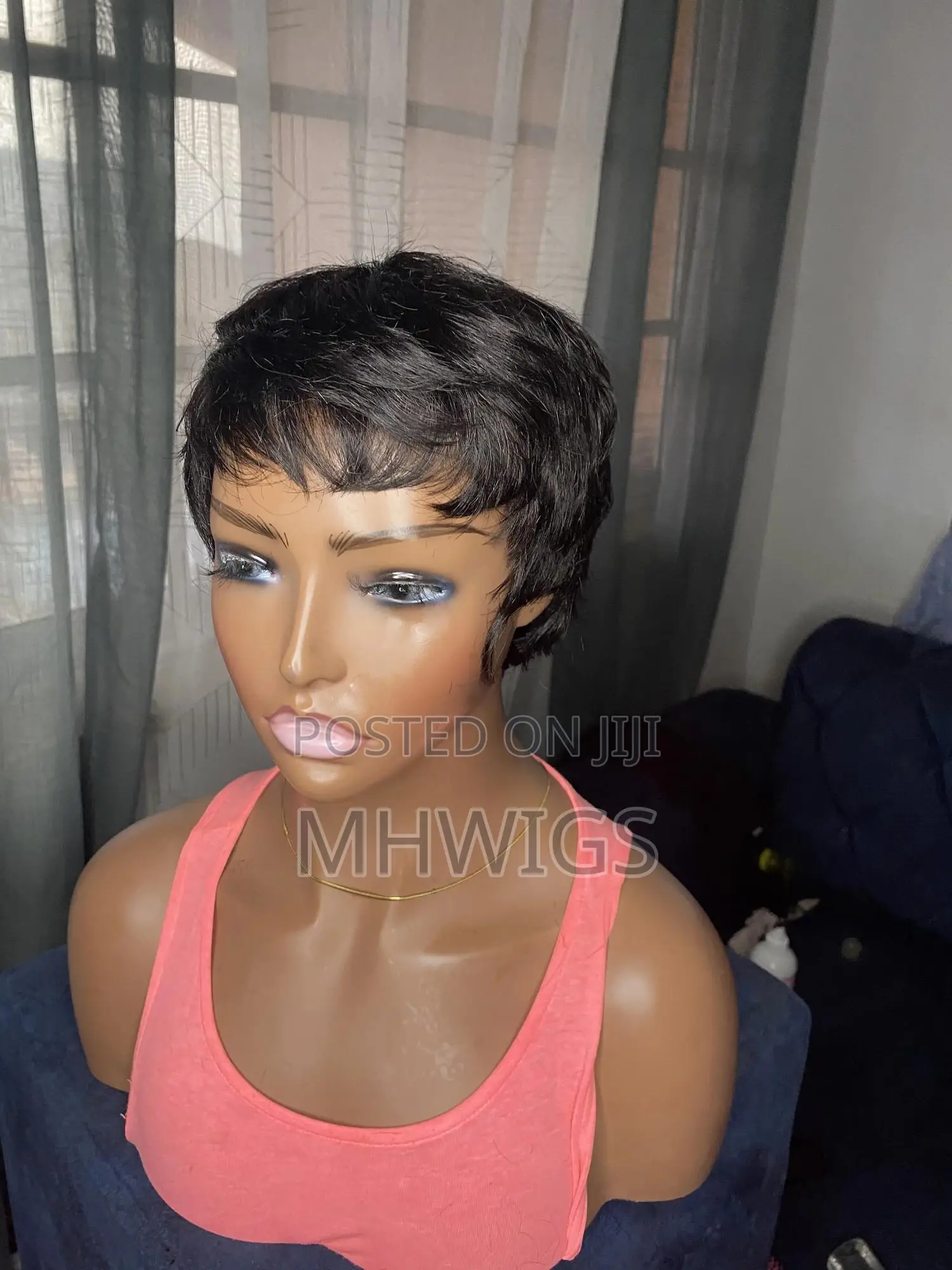 Human Hair Pixie Cut Wig