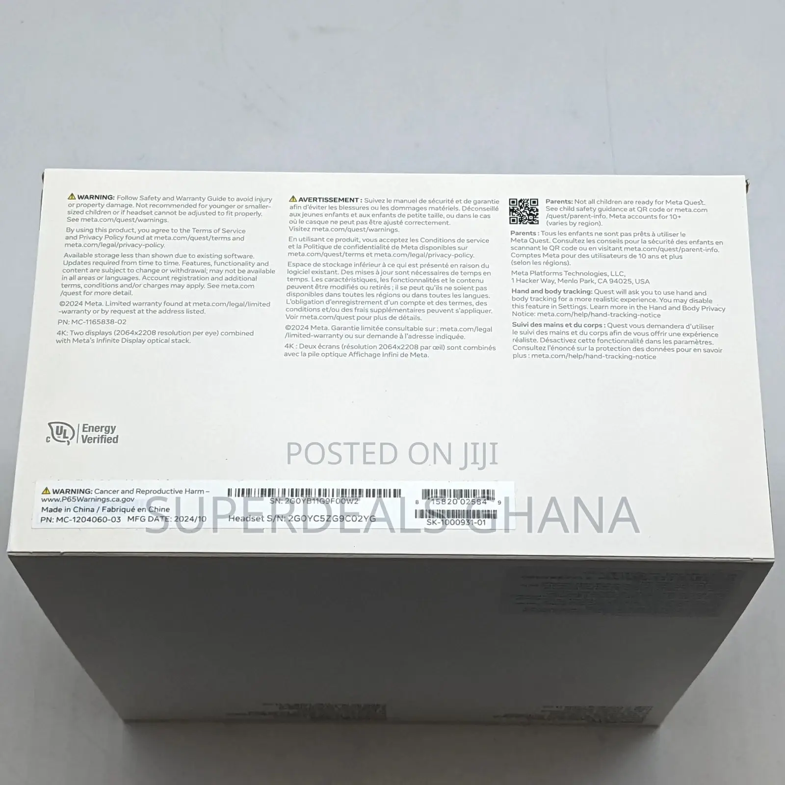 Meta Quest 3 Mixed Reality Headset 4k 512gb Whit