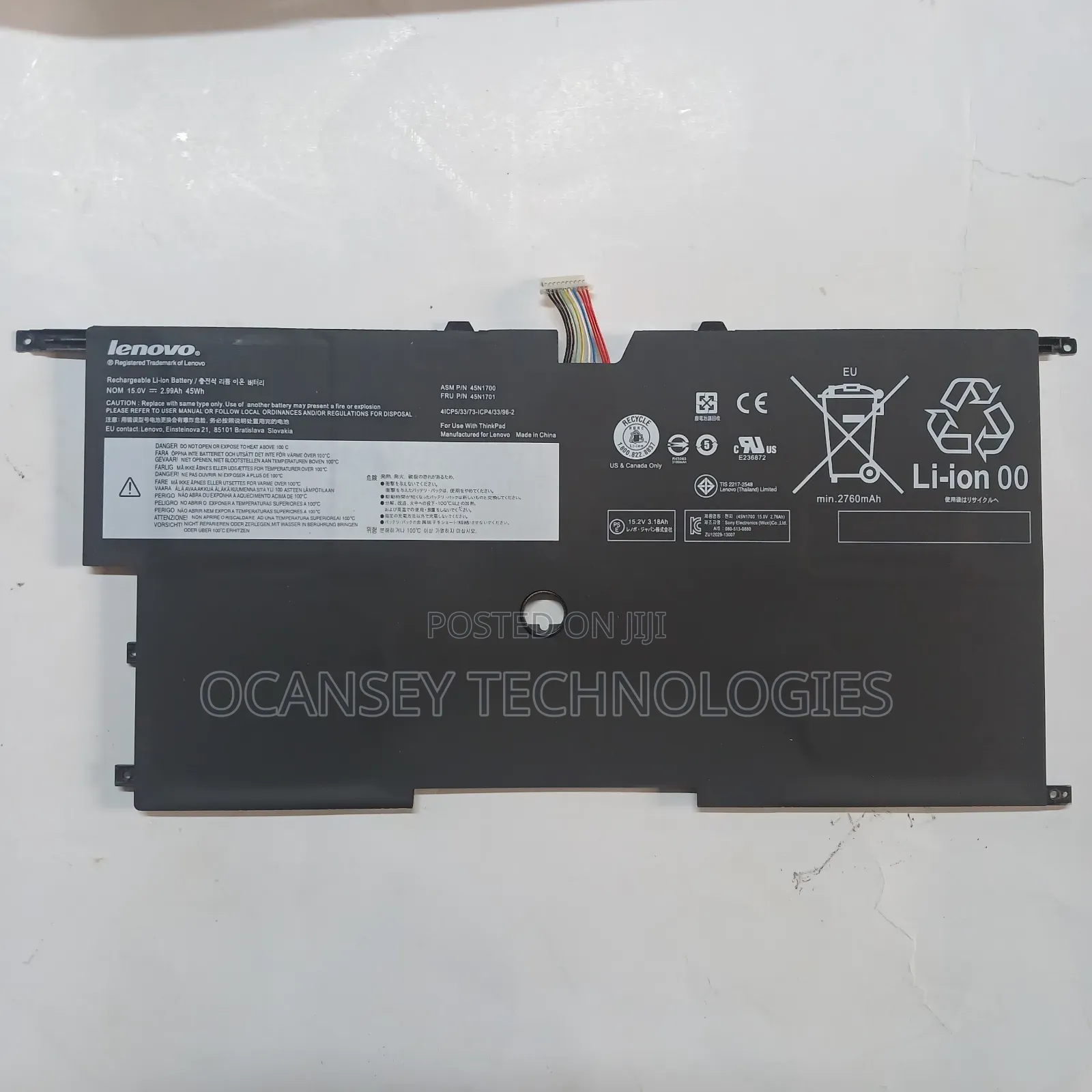 Original Lenovo 45n1701 / 00hw003 Battery For X1 Carbon Gen