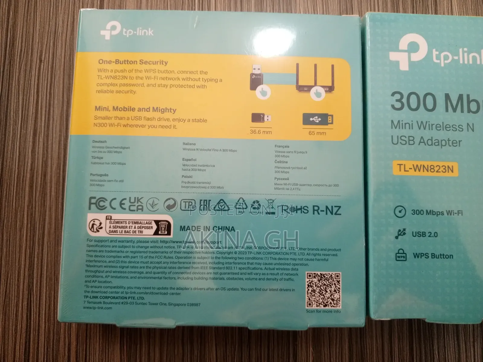 Tp-link 300mbos Mini Wireless N Usb Adapter Tl-wn823n