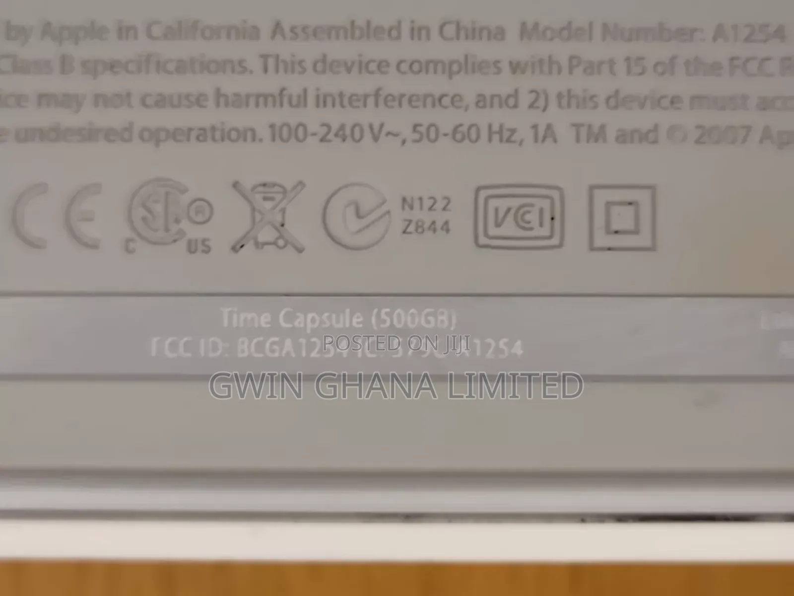 Apple Time Capsule A1254dual Band Gigabit Router/500gb Nas
