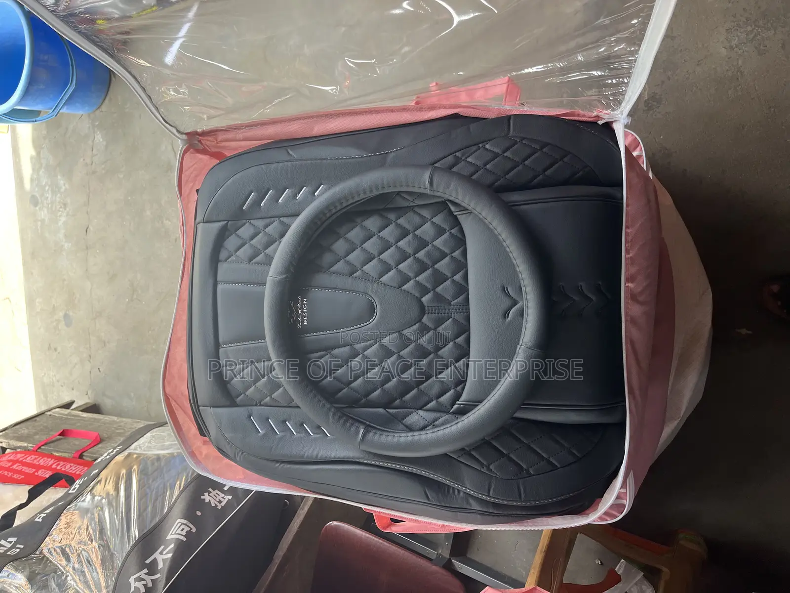 Complete Bkack With Red Line Seat Covers