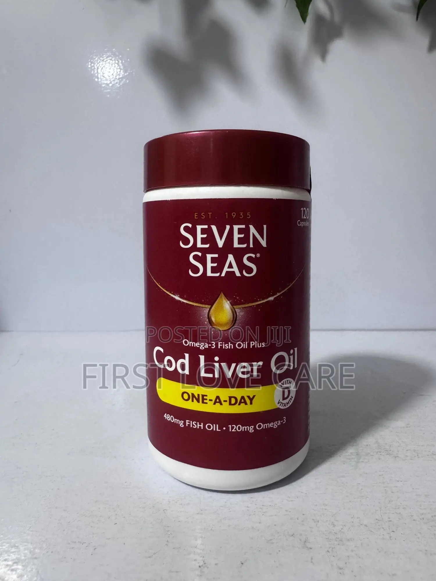 Seven Seas Omega 3 Oil + Cod Liver Oil One A Day 480mg Fish