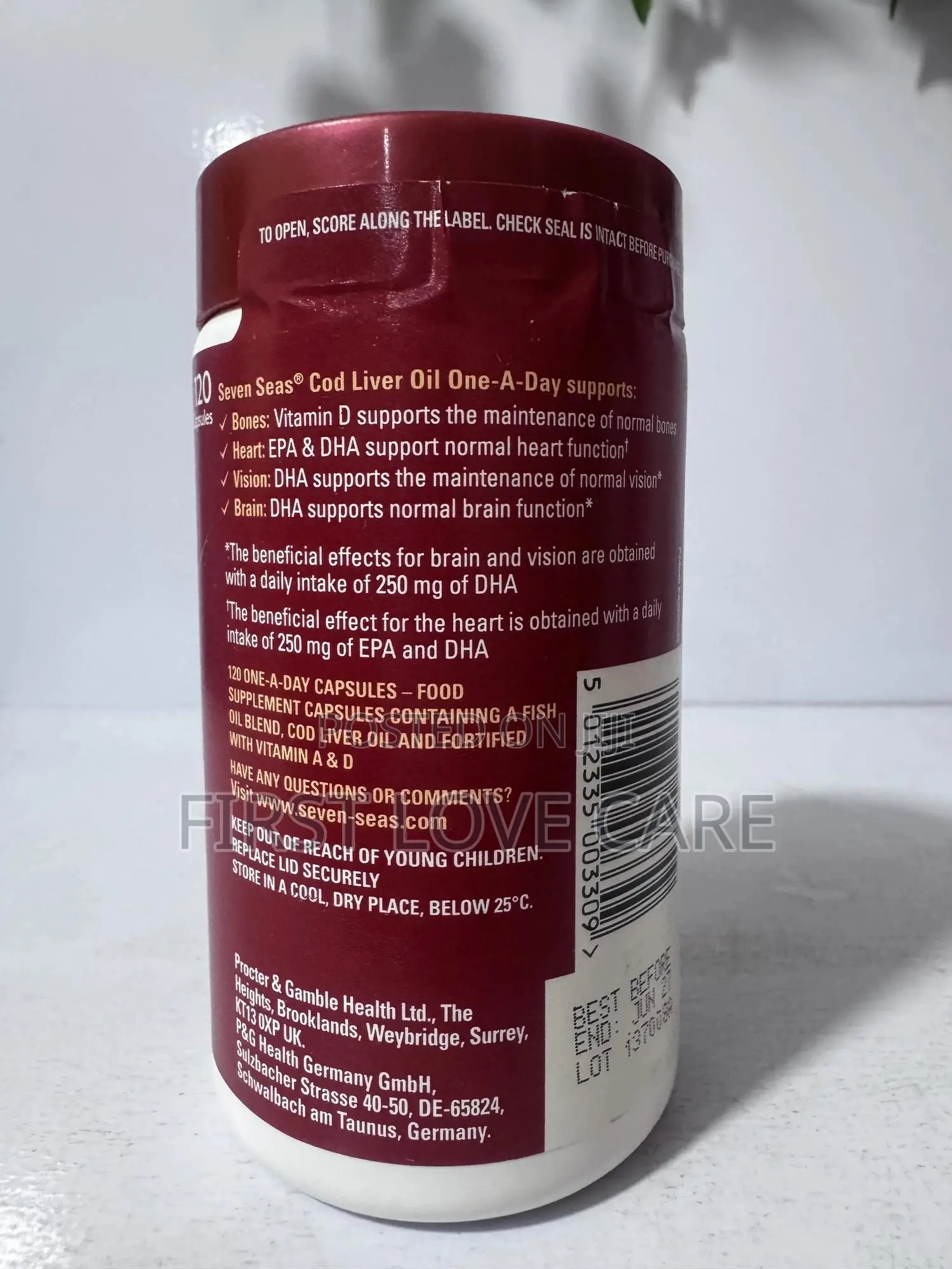 Seven Seas Omega 3 Oil + Cod Liver Oil One A Day 480mg Fish